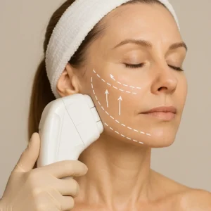 Woman having HI-FU to reduce wrinkles call LA LIPO Bournville Now!