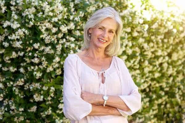 Older woman happy with urinary incontinence treatment Bournville