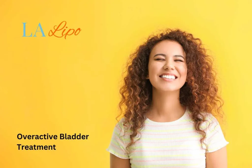 woman smiling about overactive bladder treatment Bournville solutions